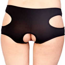 Siyah Özel Bölgesi Açık Fantazi Külot TM1154