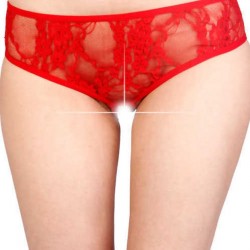 Kırmızı Özel Bölgesi Açık Fantazi Külot TM1156